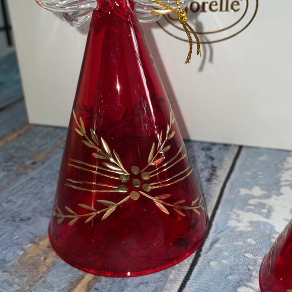 Vintage Sorelle Christmas Ornaments -  Set 3 pcs Red and Gold - Picture 11 of 12